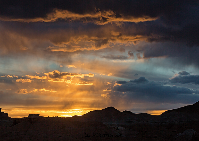 Sonnenuntergang im Goblin Valley Utah